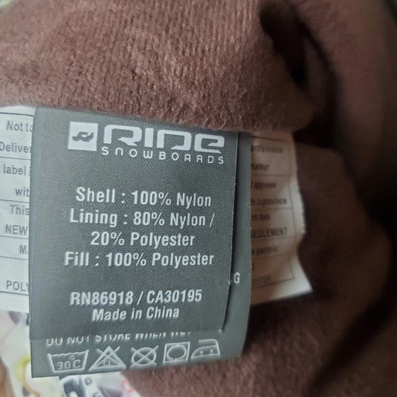 Ride Snowboards Girls XL Insulated Ski Snow Snowboard Pants Clouds Lightening - Picture 4 of 5